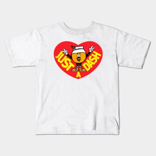 Matty Chef Canada Matheson Logo Orange Just A Dash Heart Kids T-Shirt